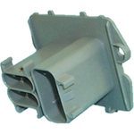 Conn Housing M 12 POS Crimp ST Cable Mount Gray