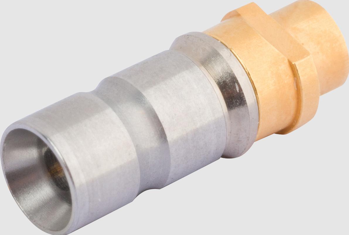 Amphenol-7511-60002 RF-Steckverbinder Conn SMPM 0Hz to 18GHz 75Ohm Solder ST Cable Mount PL Gold Over Nickel VITA 67.3 Tray