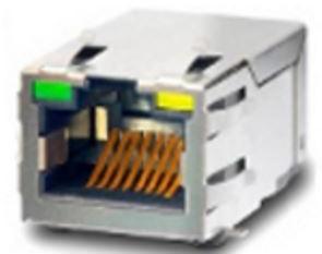 Pulse Electronics Corporation-JX30-0005NLT Steckverbinder, Telefon und Telekommunikation Conn RJ-45 F 4 POS 2.54mm Solder RA SMD 8 Terminal 1 Port T/R