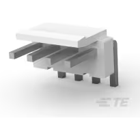 TE Connectivity-647676-4 Connector Headers and PCB Receptacles Conn Wire to Board HDR 4 POS 3.96mm Solder RA Thru-Hole Bag