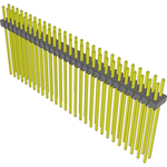 Conn Unshrouded Header HDR 56 POS 2.54mm Solder ST Top Entry Thru-Hole Bulk