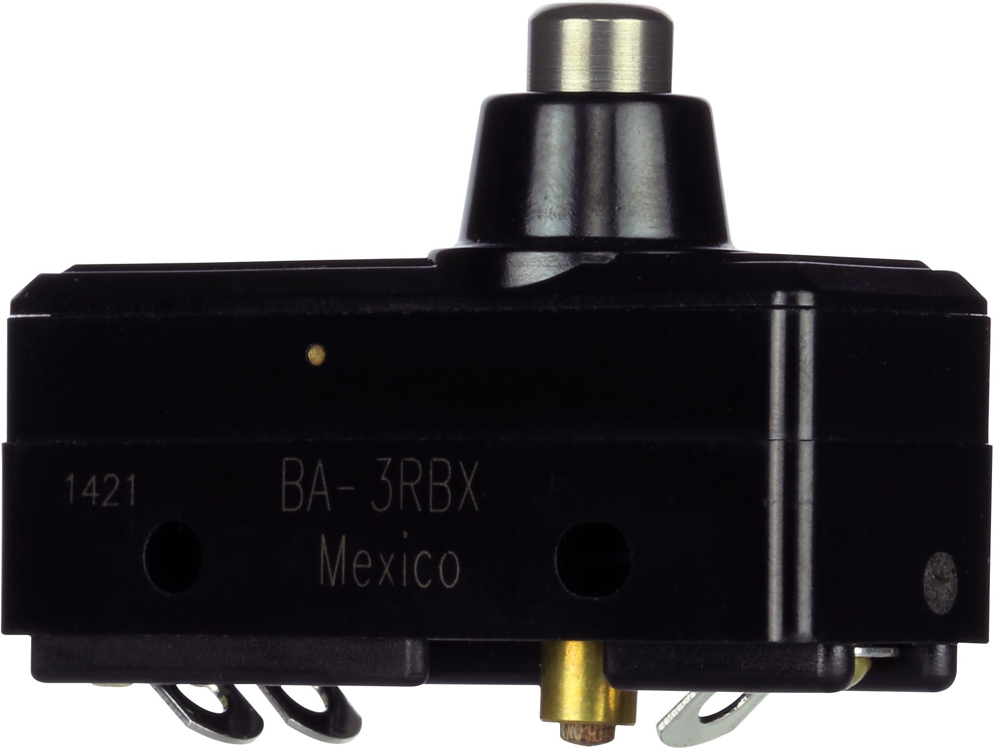 Honeywell-BA-3RBX Azione interruttore Switch Snap Action N.O./N.C. SPDT Low Overtravel Plunger 20A 480VAC 250VDC 1491.4VA 2.78N Screw Mount Solder