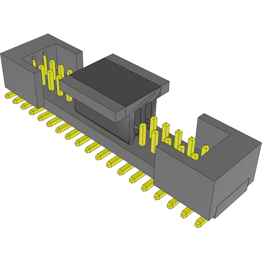 Samtec-FTM-115-03-H-DV-S-P-TR 连接器插头及 PCB 插座 Conn Shrouded Header HDR 30 POS 1mm Solder ST SMD T/R