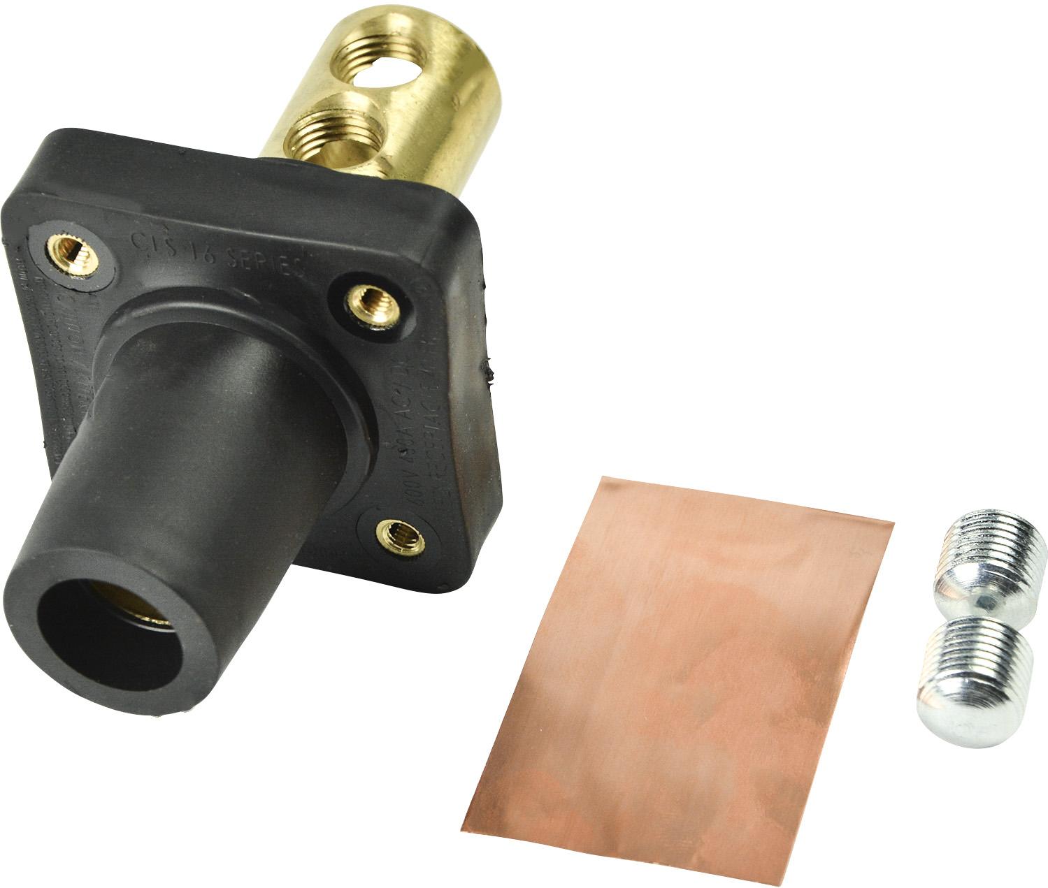 Marinco-CLS40FRB-A 电源连接器 CLS Series Panel Mount (400A / 600V) 2/0 - 4/0 Double Set Screw Female - Black (A)