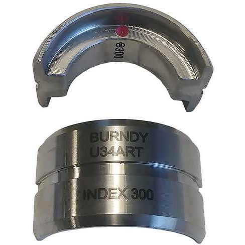 BURNDY-U34ART  Sonstige Werkzeuge Stainless Steel U Die, Pink, Index 300. Die Index 300