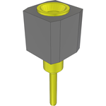 Conn Socket Strip SKT 1 POS Solder ST Top Entry Thru-Hole Bulk