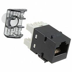 TE Connectivity-2-1375055-2 电话及电信连接器 Conn RJ-45 F 8 POS IDT RA Panel Mount 8 Terminal 1 Port Cat 6 Bag