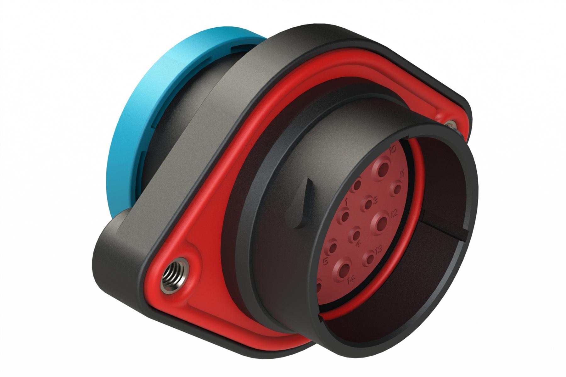 Amphenol-AHDP02-24-19PR-BRA Connector Circular Conn Circular PIN 19 POS ST Panel Mount 19 Terminal 1 Port Box