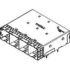 Molex-768661013 Steckverbinder, Telefon und Telekommunikation Conn I-Pass+ RCP 144 POS Press Fit RA Thru-Hole 144 Terminal 4 Port Tray