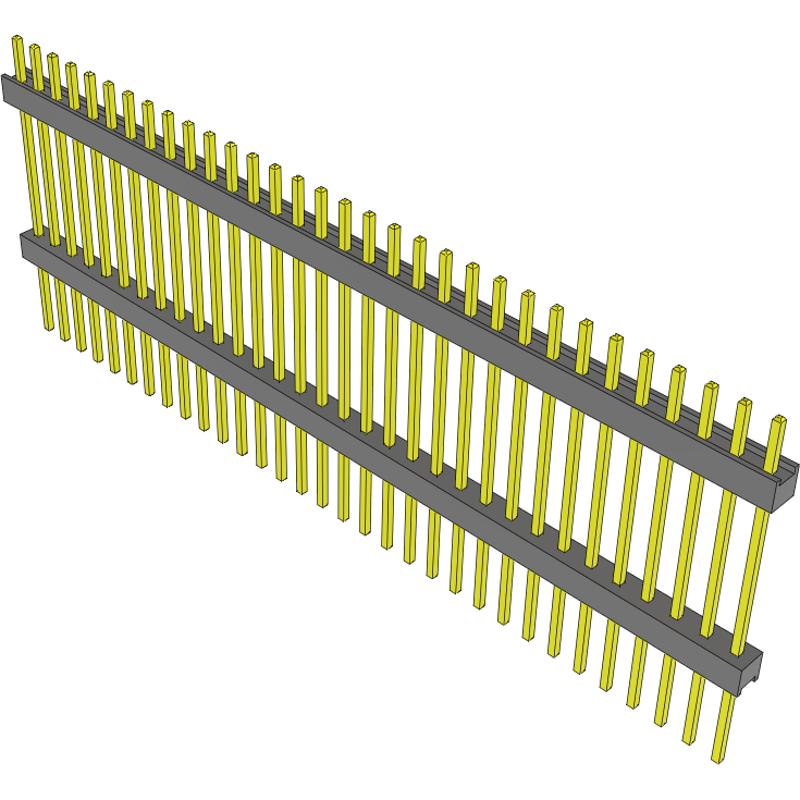 Samtec-EW-32-13-T-S-750 Connector Headers and PCB Receptacles Conn Board Stacker HDR 32 POS 2.54mm Solder ST Top Entry Thru-Hole Bulk