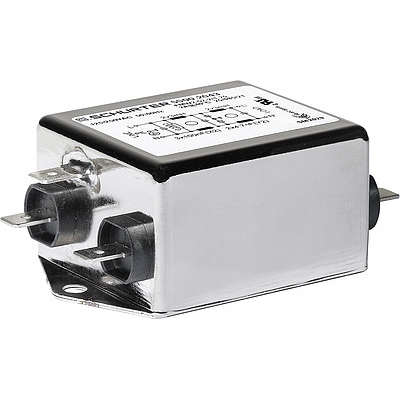 SCHURTER-5500.2044 Power Line Filters Power Line Filter 50Hz 6A 250VAC Quick Connect Flange Mount