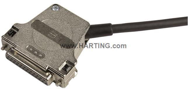 HARTING-09670250339 Schrumpfbalgenadapter Shell Housing 90° B Shell Size Metal Threaded