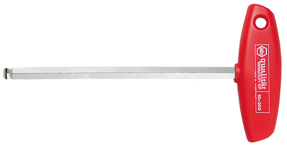 Wiha Tools USA-54040 Hex Keys Application Tools, Magic Ring® Hex Key Ball End T-Handle Metric 4.0mm