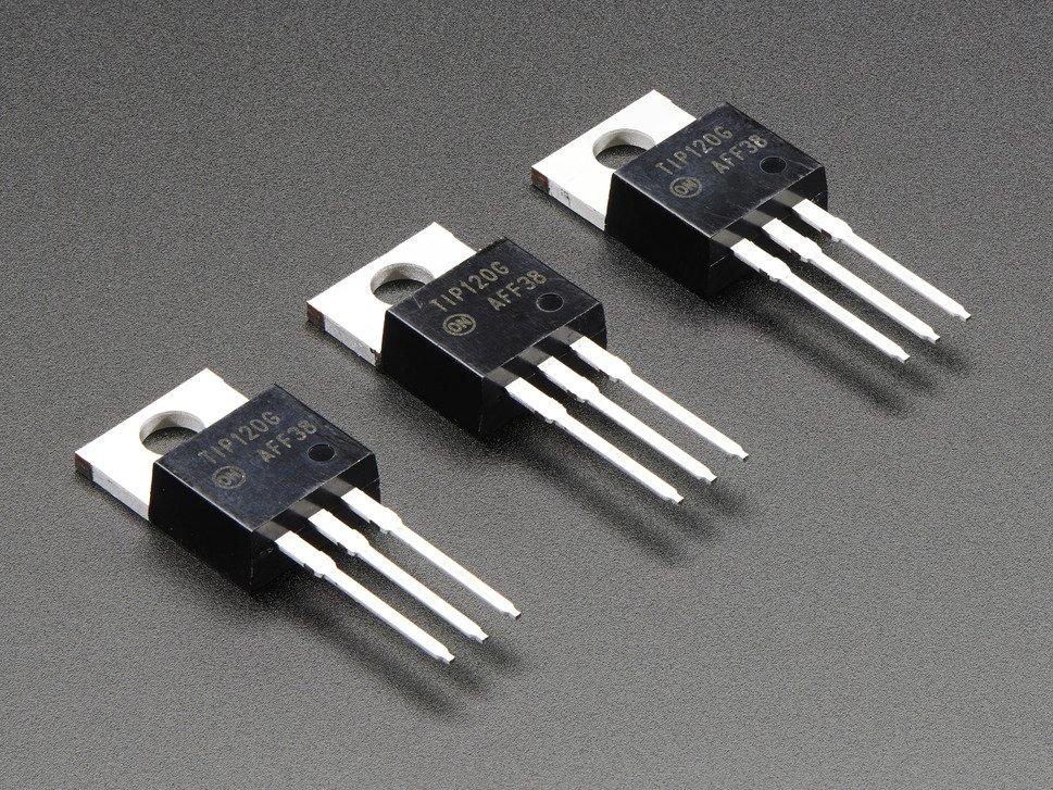 Adafruit Industries-976 Darlington BJT TIP120 Power Darlington Transistors - 3 pack