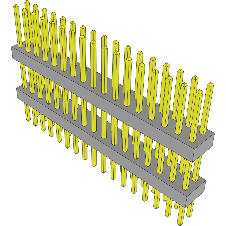 Samtec-TW-17-08-G-D-375-185 连接器插头及 PCB 插座 Conn Board Stacker HDR 34 POS 2mm Solder ST Top Entry Thru-Hole Bulk