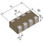 TDK-CLLG1AX7R1A105M085AC Kondensator, keramisch, mehrschichtig Cap Ceramic 1uF 10V X7R 20% Pad SMD 1206 125°C T/R
