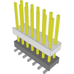Conn Board Stacker HDR 14 POS 2.54mm Solder ST Top Entry SMD Tube
