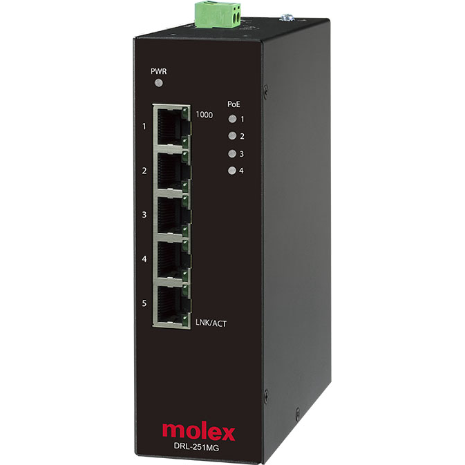 Molex-1120361010 Interruttori Ethernet Ethernet Switch 5-Port 1000Mbps Carton