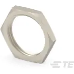 TE Connectivity-1445904-1 Accessoires de raccordement Connector Accessories Jam Nut Straight Brass Nickel Bag