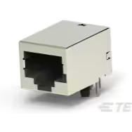 TE Connectivity-5558067-1 Steckverbinder, Telefon und Telekommunikation Conn RJ-45 F 10 POS 1.27mm Solder RA Thru-Hole 10 Terminal 1 Port Cat 3 Tray
