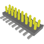 Conn Unshrouded Header HDR 18 POS 1.27mm Solder ST Top Entry SMD Tube