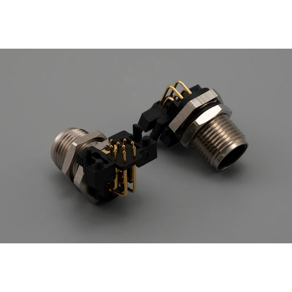 Tensility International-54-00251 Connettore circolare Conn M12 Circular PIN 8 POS Solder RA Thru-Hole 8 Terminal 1 Port