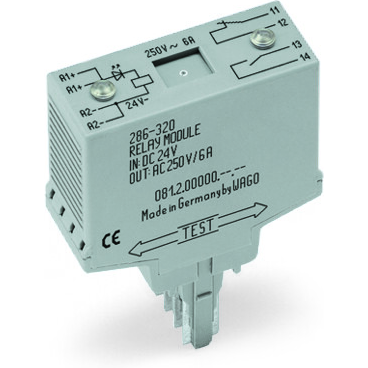 WAGO-286-320/004-000 Sonstige Relais Electromechanical Relay 24VDC 6A SPST-NO/SPST-NC(20x52x82.5)mm Relay Module