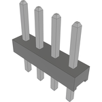 Conn Unshrouded Header HDR 4 POS 2mm Solder ST Top Entry Thru-Hole Bulk