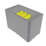 Conn Ultra Micro Terminal Strip HDR 3 POS 2mm Solder ST SMD T/R