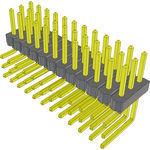 Conn Unshrouded Header HDR 36 POS 2.54mm Solder RA Side Entry Thru-Hole Bulk