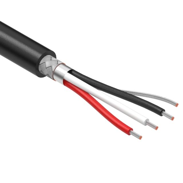 Tensility International-30-01015 Cable Multi-Conductor Multi-Conductor Cable Foil/Braid Polyvinyl Chloride 3Conductors 20AWG 6mm 300V Black Polyvinyl Chloride
