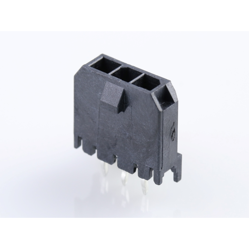 Molex-0436500317 Cabezales del conector y receptáculos PCB Conn Wire to Board HDR 3 POS 3mm Solder ST Top Entry Thru-Hole Micro-Fit 3.0 Tray