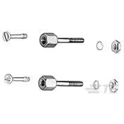 TE Connectivity-5552563-1 Accesorios del conector Connector Accessories Screw Lock Kit Straight Steel Zinc Bag