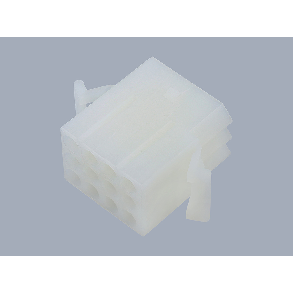 Molex-03-09-1125 Carcaza de cables discretos de conector Conn Housing RCP 12Power POS 5.03mm Crimp ST Panel Mount Natural Bag