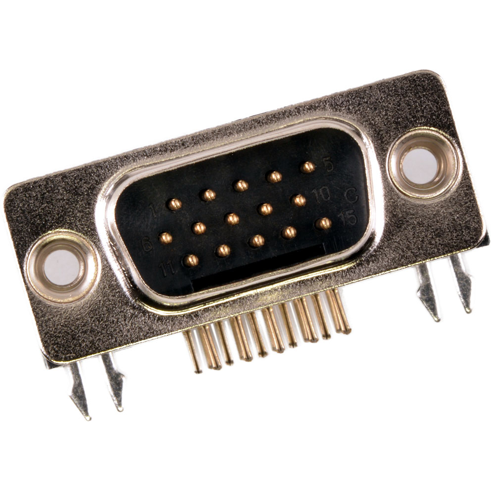 Molex-1731130182 Steckverbinder, D-Sub Conn D-Sub M 15 POS 1.98mm Solder RA Thru-Hole 15 Terminal 1 Port Tray
