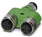 PHOENIX CONTACT-SAC-3P-M12Y/2XM12FS PE Sensor Accessories Y Distributor, 4-position, unshielded, Plug straight M12 For Sensor