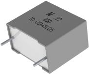 KEMET Corporation-60EI4100ZA07M Película del capacitor Film Cap 1 F, 20VDC, 1V Automotive AEC-Q200