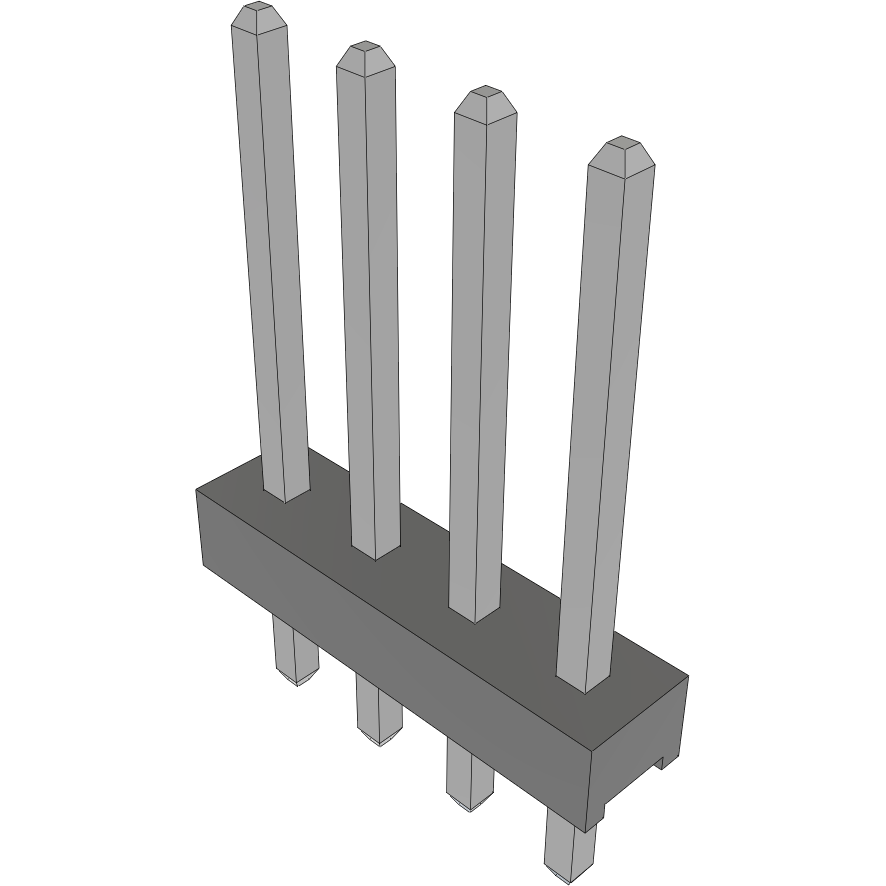 Samtec-MTMM-104-07-T-S-300 Steckverbinderleisten und Leiterplattenbuchsen Conn Unshrouded Header HDR 4 POS 2mm Solder ST Top Entry Thru-Hole Bulk