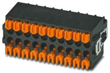 PHOENIX CONTACT-1715735 连接器接线板 Conn Terminal Block F 3 POS 2.54mm Push-In Spring RA Cable Mount 6A Cardboard