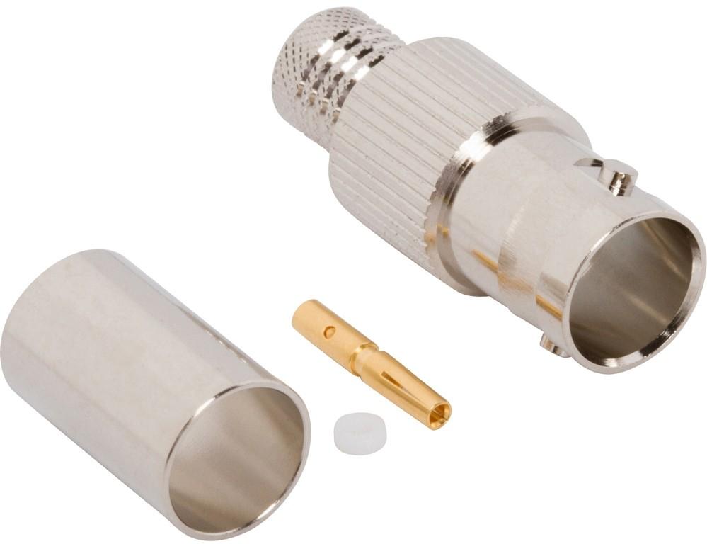 Amphenol RF-031-70539-12G 射频连接器 031-70539-12G Amphenol RF Connectors BNC 0Hz to 12GHz 75Ohm Crimp ST Cable Mount F Gold - Arrow.com