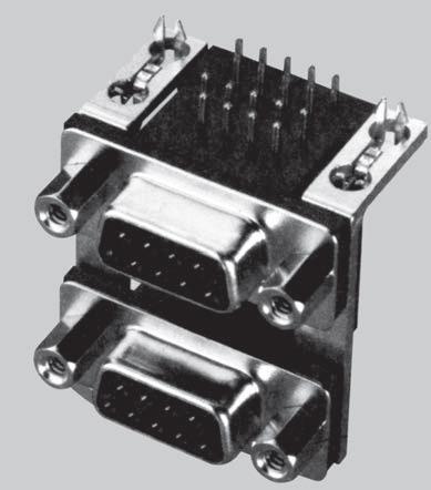 Amphenol Communications Solutions-L17H1173137889 Steckverbinder, D-Sub Conn D-Sub Adapter M/F 9/15 POS Solder RA Thru-Hole 24 Terminal 2 Port