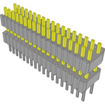 Conn Board Stacker HDR 36 POS 1.27mm Solder ST Thru-Hole Tube