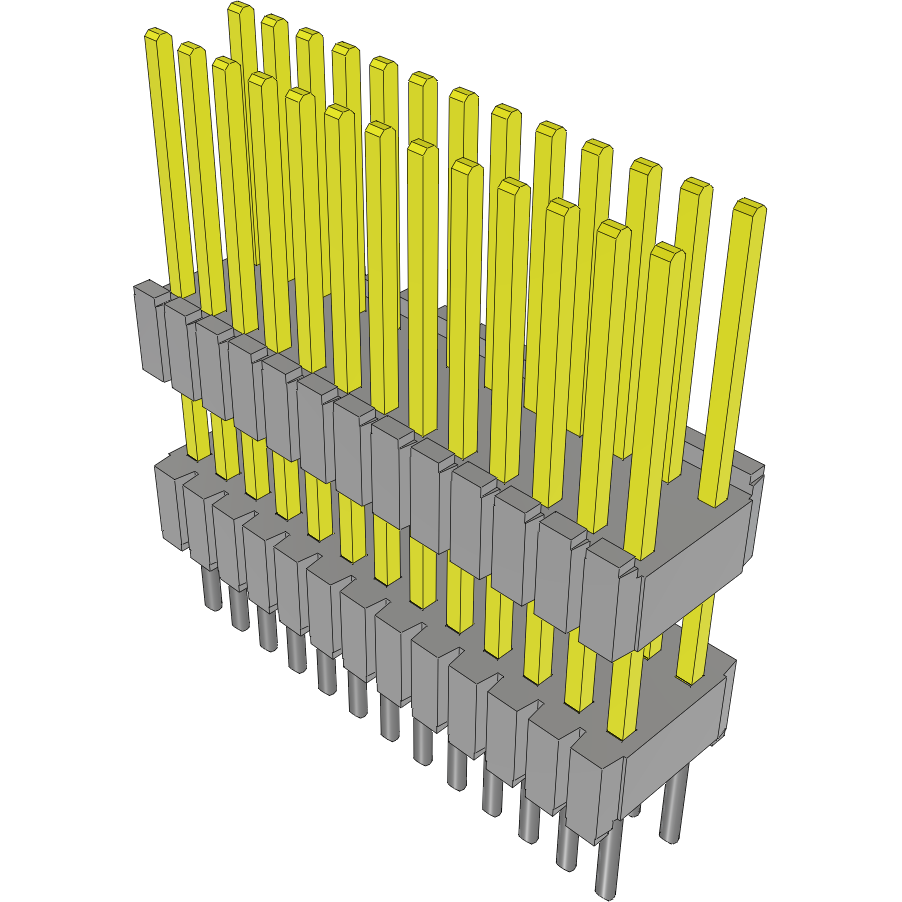 Samtec-DWM-13-58-L-D-325 Steckverbinderleisten und Leiterplattenbuchsen Conn Board Stacker HDR 26 POS 1.27mm Solder ST Thru-Hole Tube