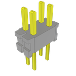 Conn Unshrouded Header HDR 4 POS 1.27mm Solder ST Top Entry Thru-Hole Bulk