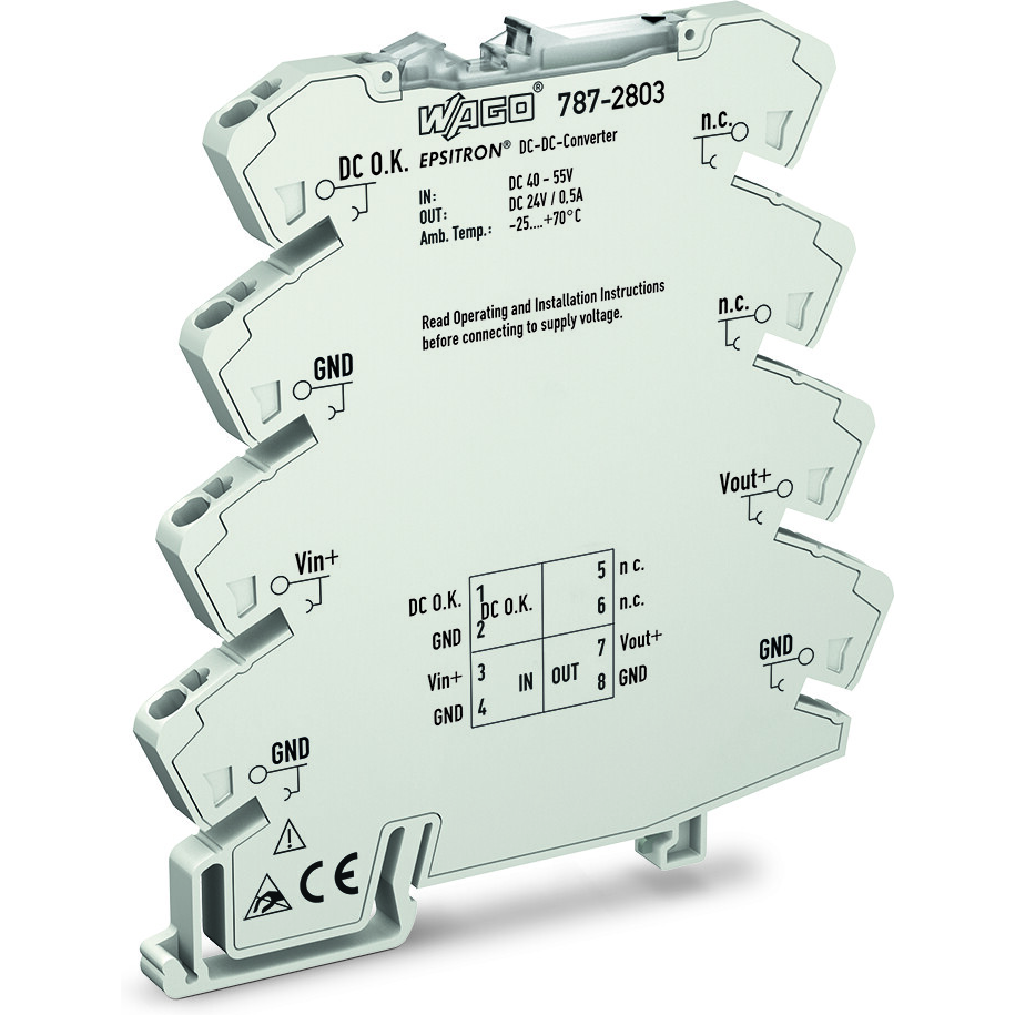 WAGO-787-2803 DC/DC-Wandler und Spannungsreglermodul Module DC-DC 48VIN 1-OUT 24V 0.5A 12W Bag
