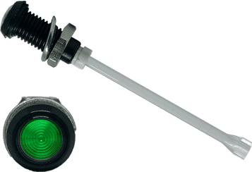 Bivar-RHD-2160-F6PZG67PR LED-Lichtleiter LED Light Pipe Round Vertical Fresnel Green Rigid Bag