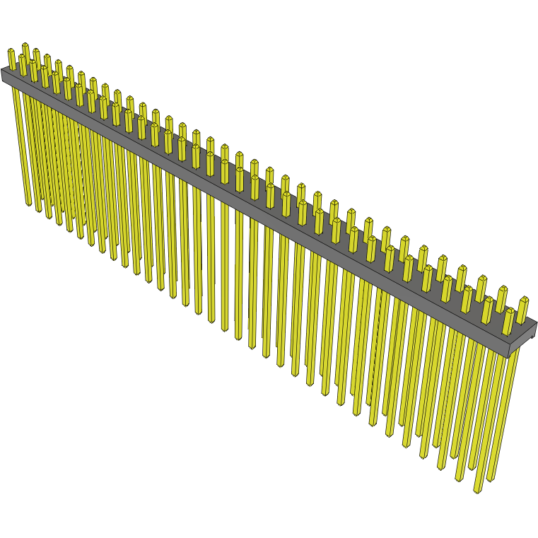 Samtec-MTMM-134-15-G-D-100 Cabezales del conector y receptáculos PCB Conn Unshrouded Header HDR 68 POS 2mm Solder ST Top Entry Thru-Hole Bulk