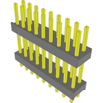 Conn Board Stacker HDR 18 POS 2.54mm Solder ST Top Entry Thru-Hole Bulk