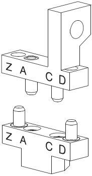Schroff GmbH-CCKP01-ZD-2 Steckverbinderzubehör Connector Accessories Coding Key Straight Aluminum Alloy/Austenitic Stainless Steel Clear Gold VITA 1.6