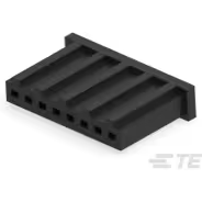 TE Connectivity-280361 Einzeladersteckverbinder, Gehäuse Conn Housing RCP 8 POS 2.54mm Crimp ST Cable Mount Black Bag